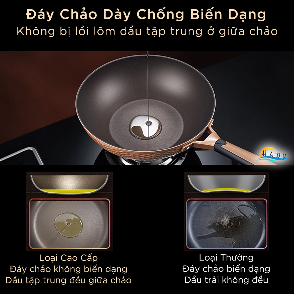 Chảo Chống Dính Lòng Sâu Bếp Từ SSGP 32cm, Phủ Greblon, Kèm Nắp Kính, Đạt Chất Lượng LFGB Đức