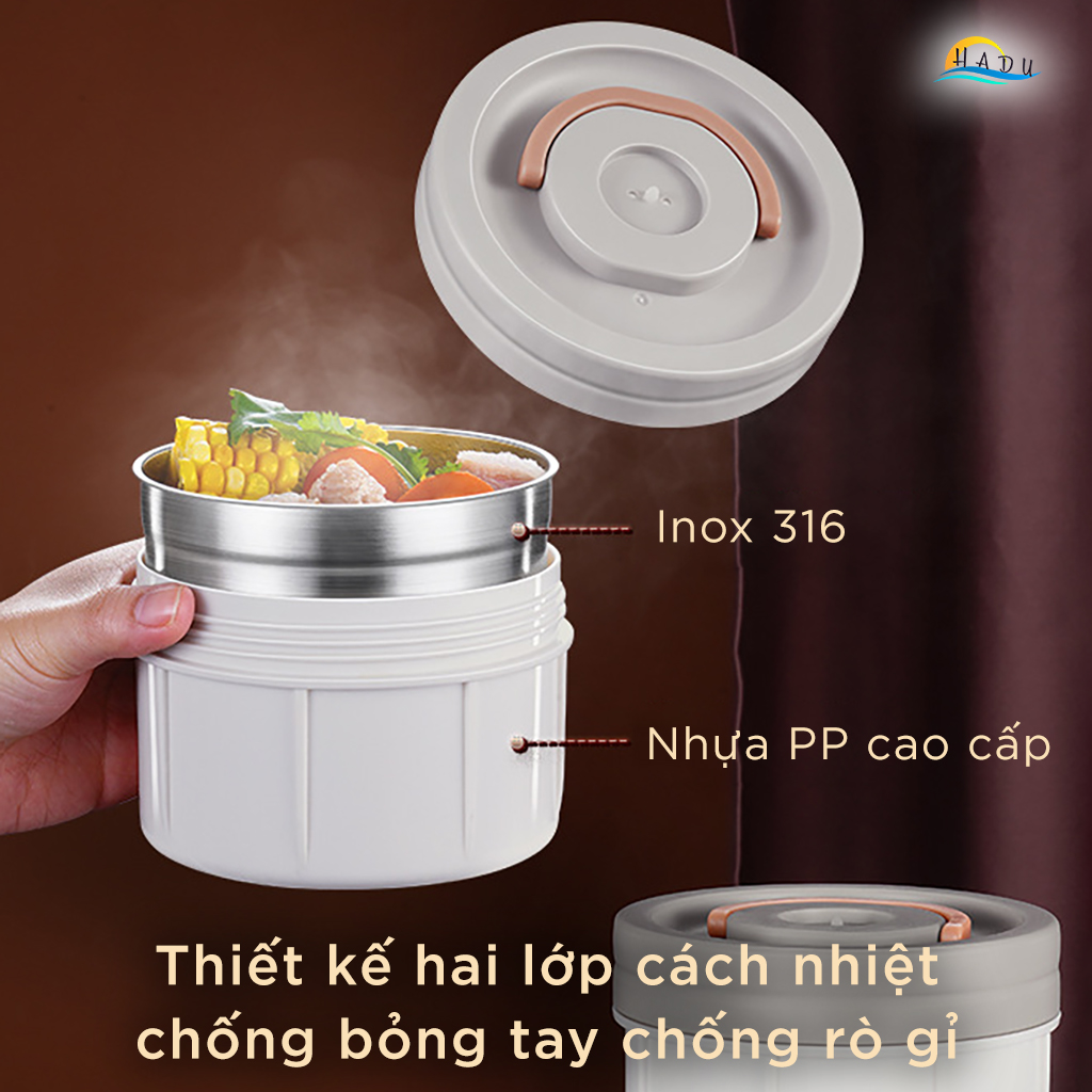 Hộp Cơm Giữ Nhiệt 10 Lớp SSGP, Lõi Inox 316L, Giữ Nóng 6 Giờ, Đạt Chất Lượng LFGB Đức