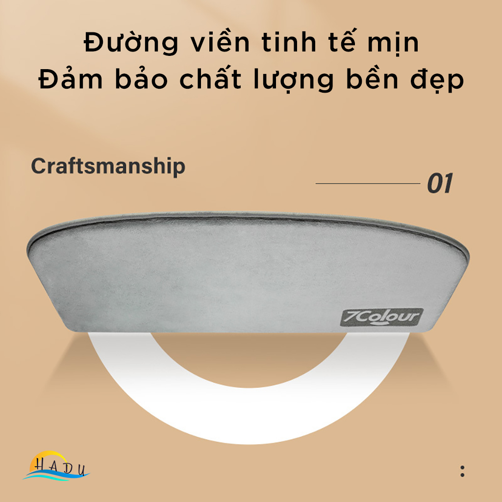 Thảm Lau Chân Siêu Thấm Hút HADU, Lông Cừu San Hô, Chống Trượt, Mềm Mại, 40x60cm