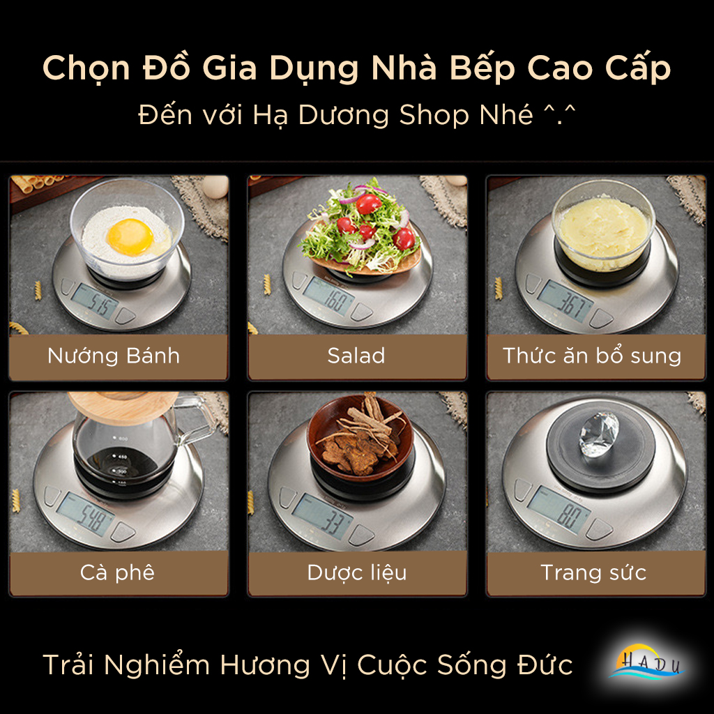 Cân Điện Tử 5KG – Thép Không Gỉ, Chuyển Đổi 7 Đơn Vị, Màn Hình Nghiêng Có Đèn, Cảm Biến Chính Xác, Tự Động Tắt SSGP