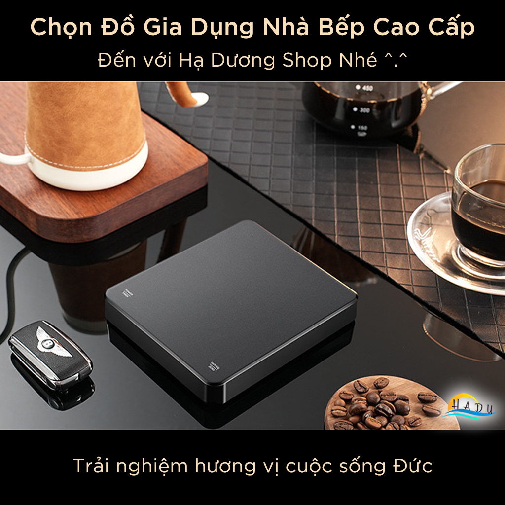 Cân Điện Tử Pha Cà Phê SSGP 3kg/0.1g, Tích Hợp Hẹn Giờ, Sạc USB, Màn Hình LED, Đạt Chất Lượng LFGB Đức