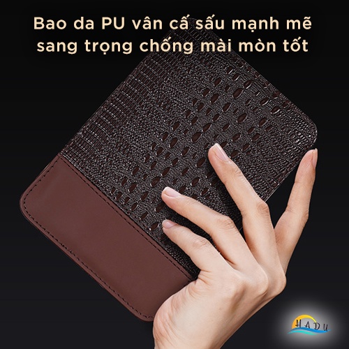 Bộ Cắt Móng Tay Chân Cao Cấp Mini Sắc Bén Bao Da PU Da Cá Sấu Sang Trọng SSGP