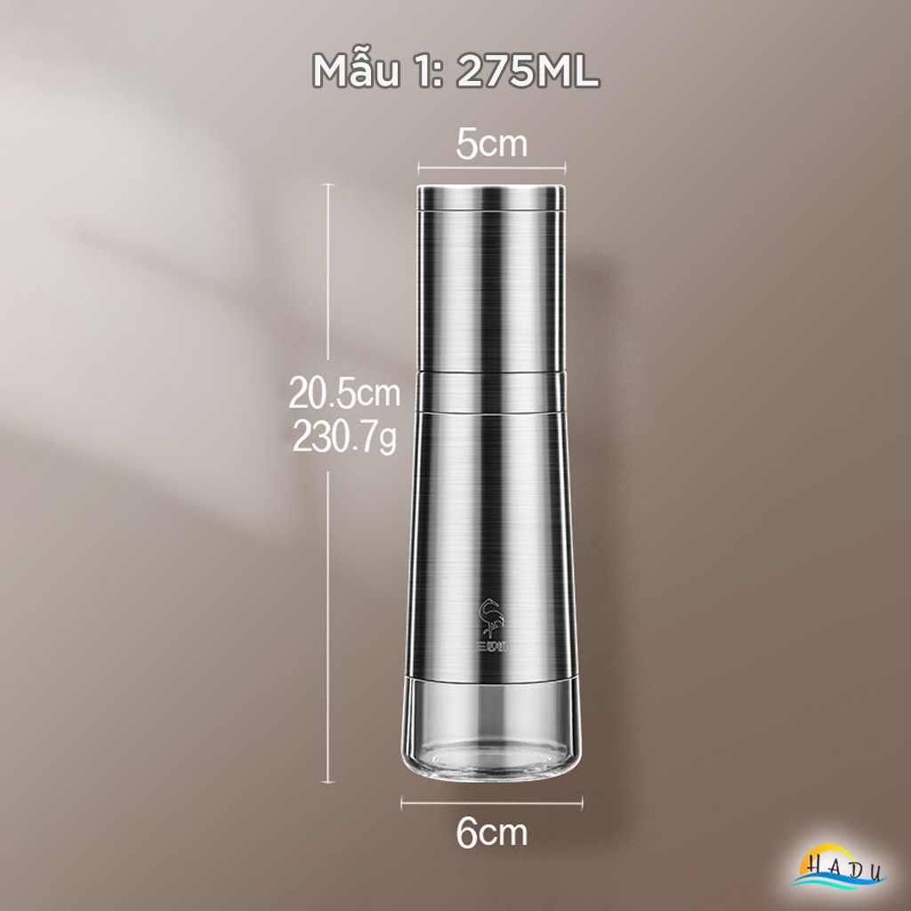 Cối Xay Tiêu Cầm Tay Cao Cấp – Thép Không Gỉ, Lõi Mài Gốm Chống Mài Mòn, Điều Chỉnh Độ Xay Linh Hoạt, Đạt Tiêu Chuẩn LFGB Đức SSGP