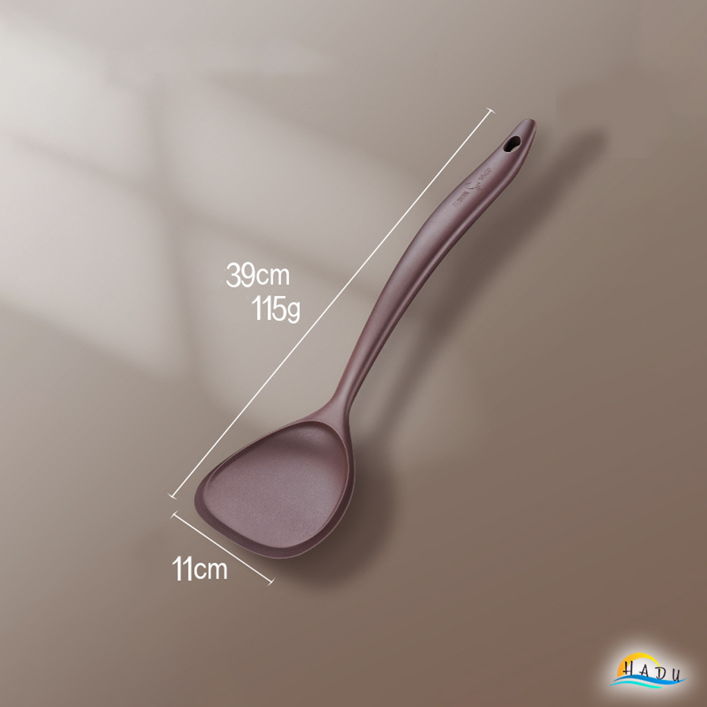 Muôi Múc Canh Xới Cơm Xẻng Nấu Ăn Silicone Cao Cấp Không Mùi An Toàn Với Lớp Chống Dính Đạt Chất Lượng LFGB Đức