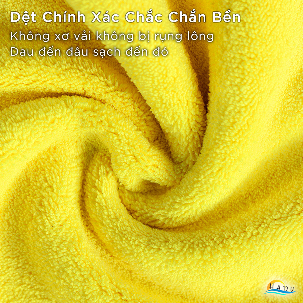 Bộ 4 Khăn Lau Bếp CCKO Siêu Thấm Hút, Không Rụng Lông, Đa Năng, 30x30cm, Nhiều Màu