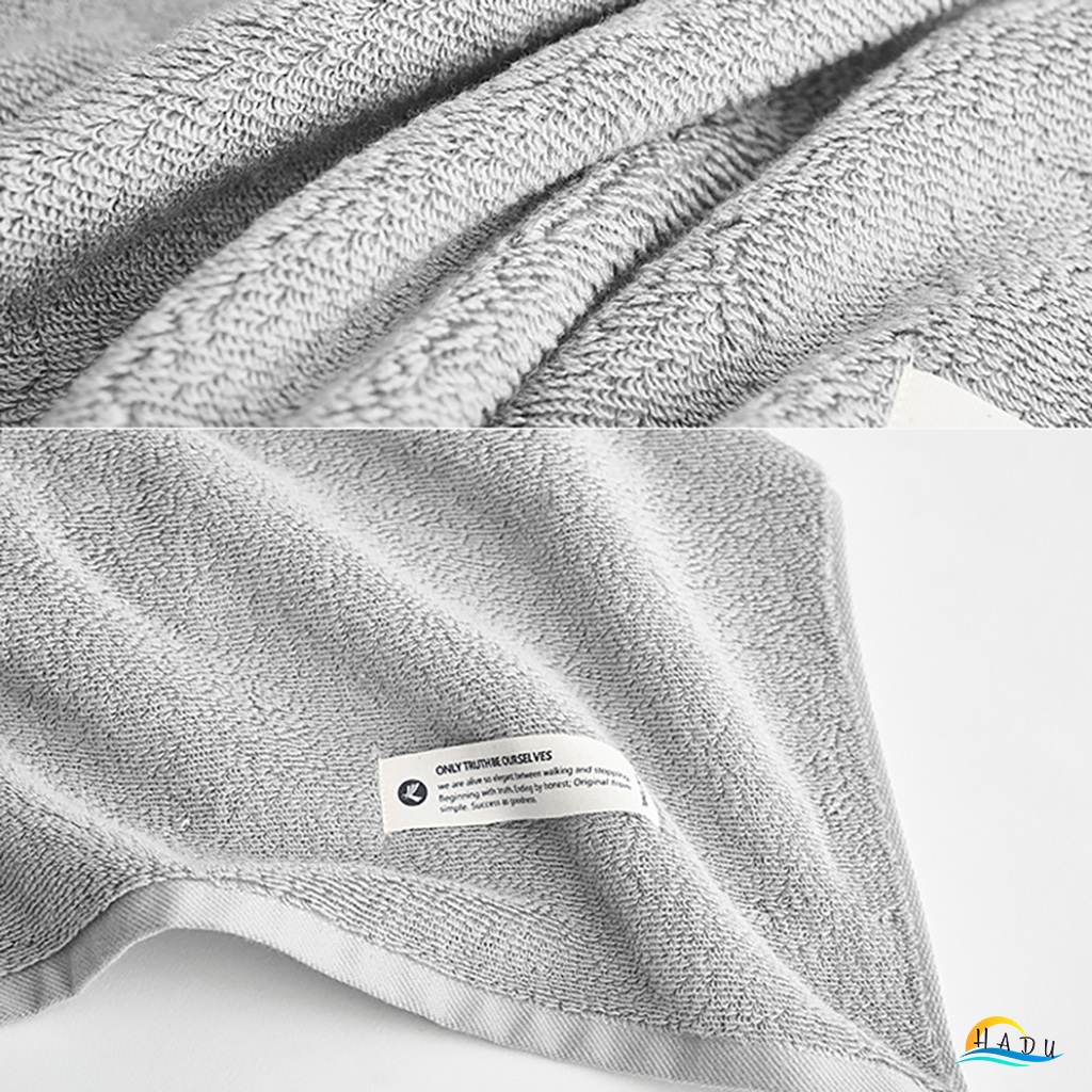 Khăn Tắm Cotton HADU Kháng Khuẩn, Siêu Mềm Mại, Thấm Hút Tốt, 70x140cm, Nhiều Màu