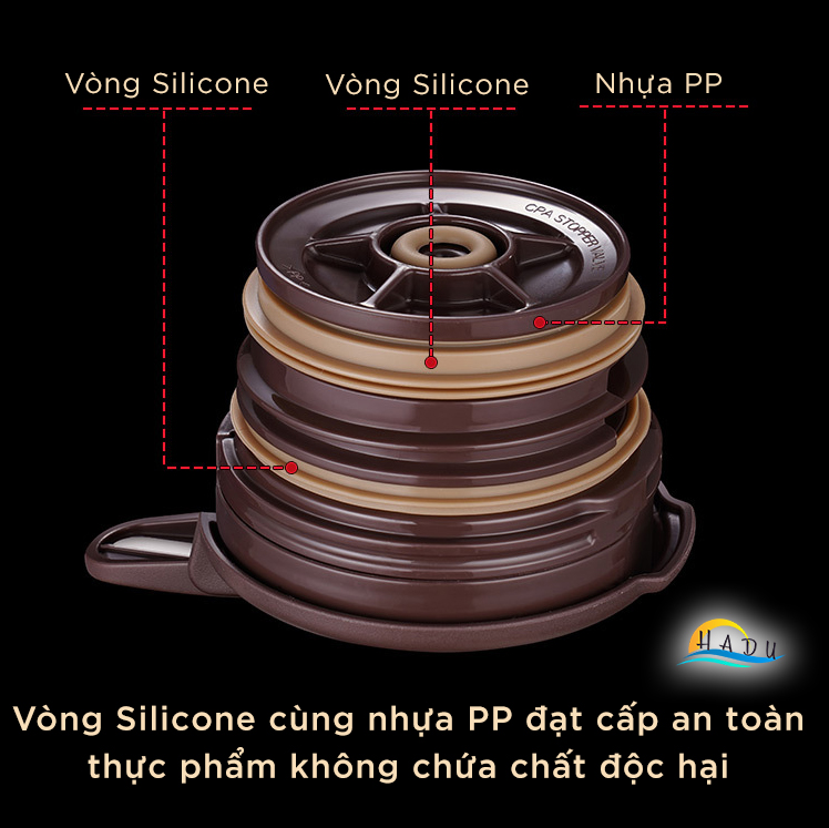 Bình Thủy Giữ Nhiệt SSGP 2L, Lõi Inox 316L, Giữ Nóng 50 Giờ, Vòi Chống Tràn, Đạt Chất Lượng LFGB Đức