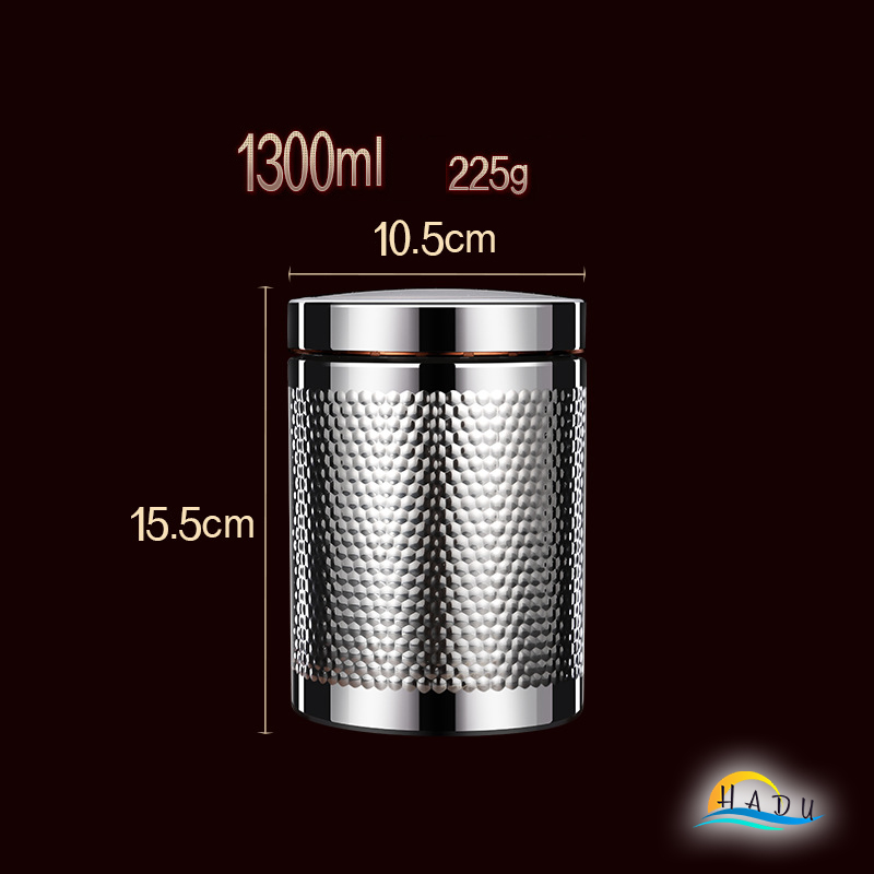 Hộp Đựng Trà Cafe Đồ Khô Và Ngũ Cốc Inox Có Nắp Cao Cấp Đạt Chất Lượng Đức HADU