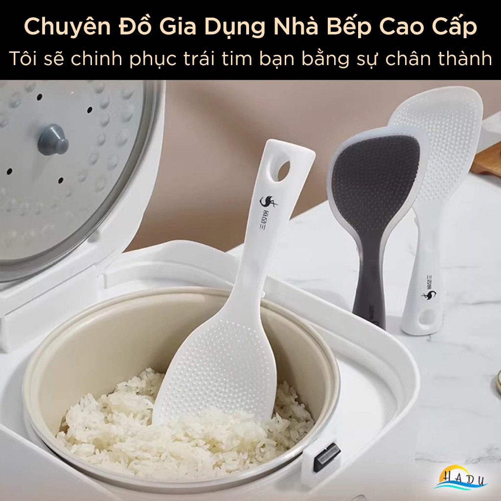 Muôi Múc Cơm Silicon Chịu Nhiệt Cao Cấp SSGP, Muôi Xới Cơm Chống Dính Đạt Chất Lượng LFGB Đức
