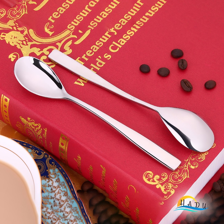 Thìa Cà Phê Inox 304 SSGP, Cán Dày 3.5mm, Đúc Nguyên Khối, Dài 15.3cm, Sang Trọng, Đạt Chất Lượng LFGB Đức