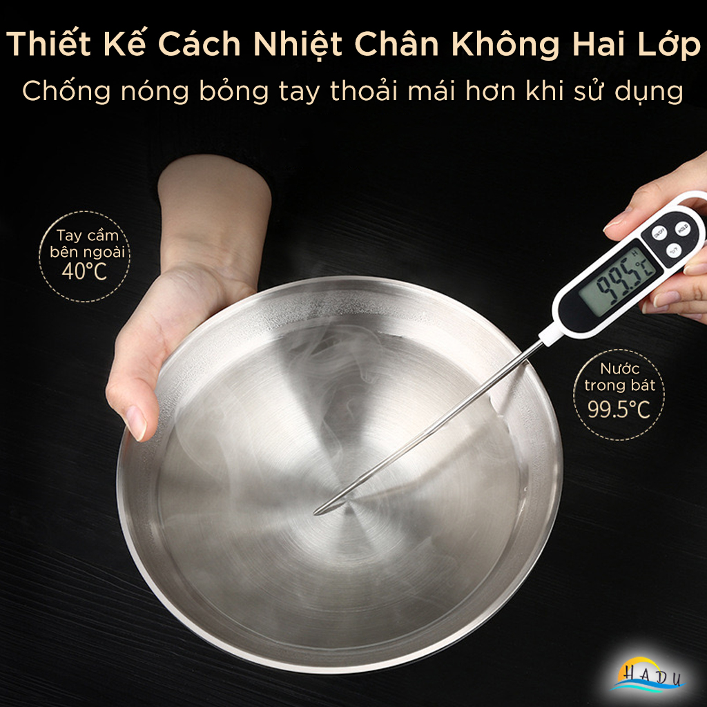 Tô Ăn Mì Phở Inox 304 SSGP, 2 Lớp Cách Nhiệt Chống Nóng, Chân Đế Cao, 24cm, Đạt Chất Lượng LFGB Đức