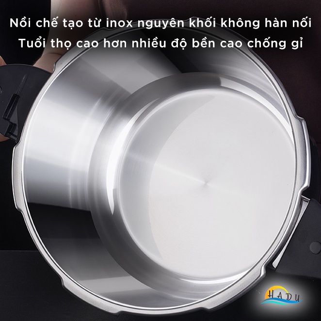 Nồi Áp Suất Bếp Từ Inox 304 SSGP 4L 6L, 2 Chế Độ Nấu, Đáy 3 Lớp, Hầm Nhanh, Đạt Chất Lượng LFGB Đức