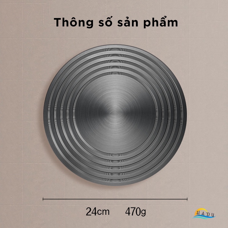 Đĩa Chuyển Nhiệt Hợp Kim Nhôm Cao Cấp 24cm – Dùng Cho Bếp Gas, Tiết Kiệm Năng Lượng, An Toàn Sức Khỏe SSGP