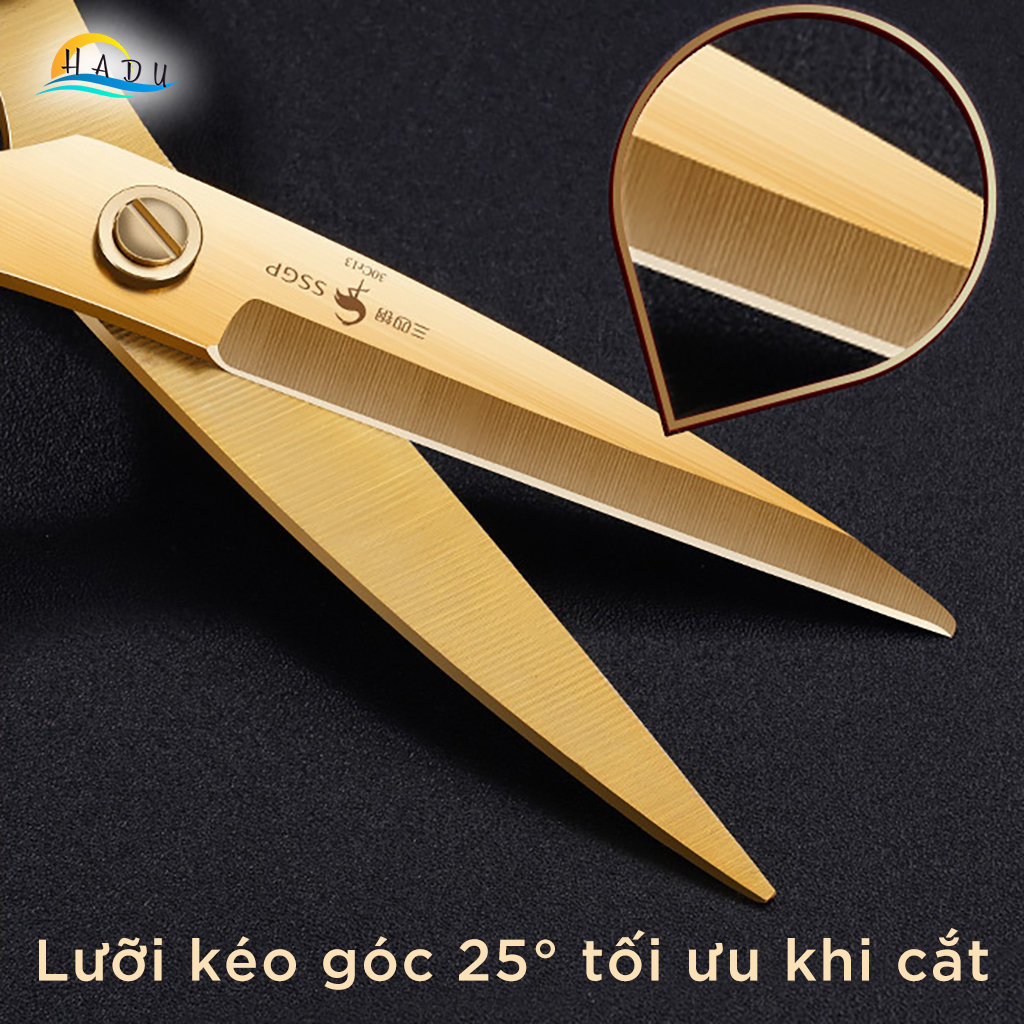 Kéo Văn Phòng Đa Năng Cao Cấp Không Dính Không Gỉ Đạt Chất Lượng Đức SSGP Hộp 2 Cái