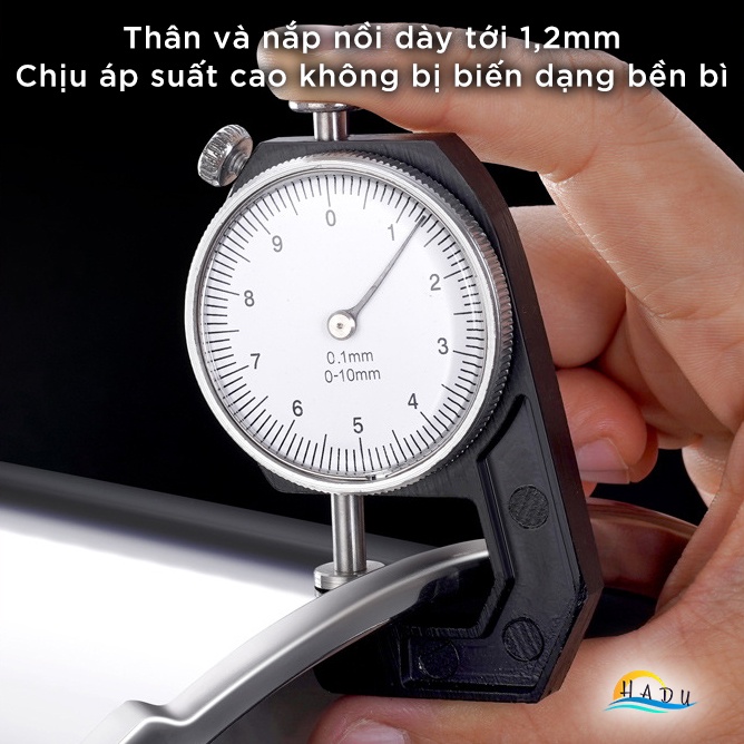 Nồi Áp Suất Bếp Từ Inox 304 SSGP 4L 6L, 2 Chế Độ Nấu, Đáy 3 Lớp, Hầm Nhanh, Đạt Chất Lượng LFGB Đức