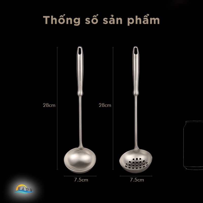 Muôi Múc Canh Lỗ Inox 304 Da Năng Cao Cấp Đạt Chất Lượng Đức SSGP