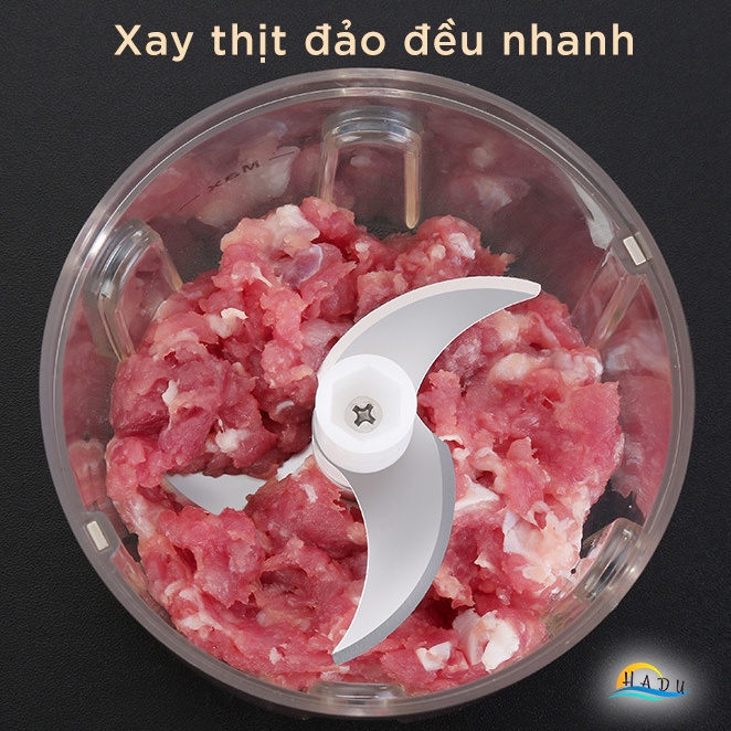 Máy Xay Tỏi Ớt Mini Sạc USB SSGP 250ml, Lưỡi Inox 304, Xay Nhanh, Thân Nhựa PC, Đạt Chất Lượng LFGB Đức