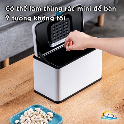 Thùng Rác Treo Tủ Bếp CCKO 3L 6L, Khử Mùi Than Hoạt Tính, Vỏ Inox, Nhiều Màu