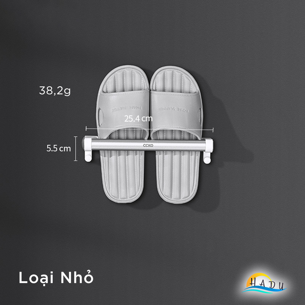 Giá Để Dép Dán Tường Hợp Kim Nhôm Cao Cấp, Tiết Kiệm Không Gian, Đa Năng, Thanh Lịch – Phù Hợp Nhà Tắm, Nhà Bếp CCKO
