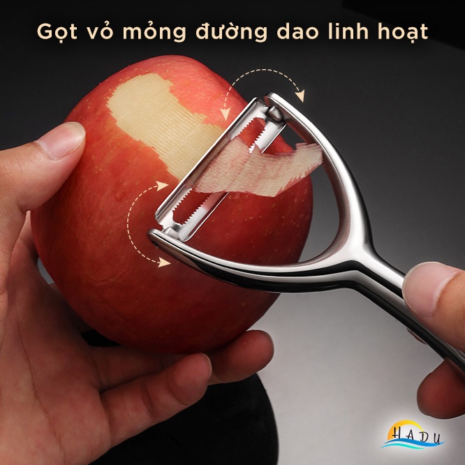 Dao Bào Rau Củ Chữ Y SSGP, Lưỡi Thép 420 Sắc Bén, Cán Inox 304, Gọt Vỏ Nhanh, Đạt Chất Lượng LFGB Đức