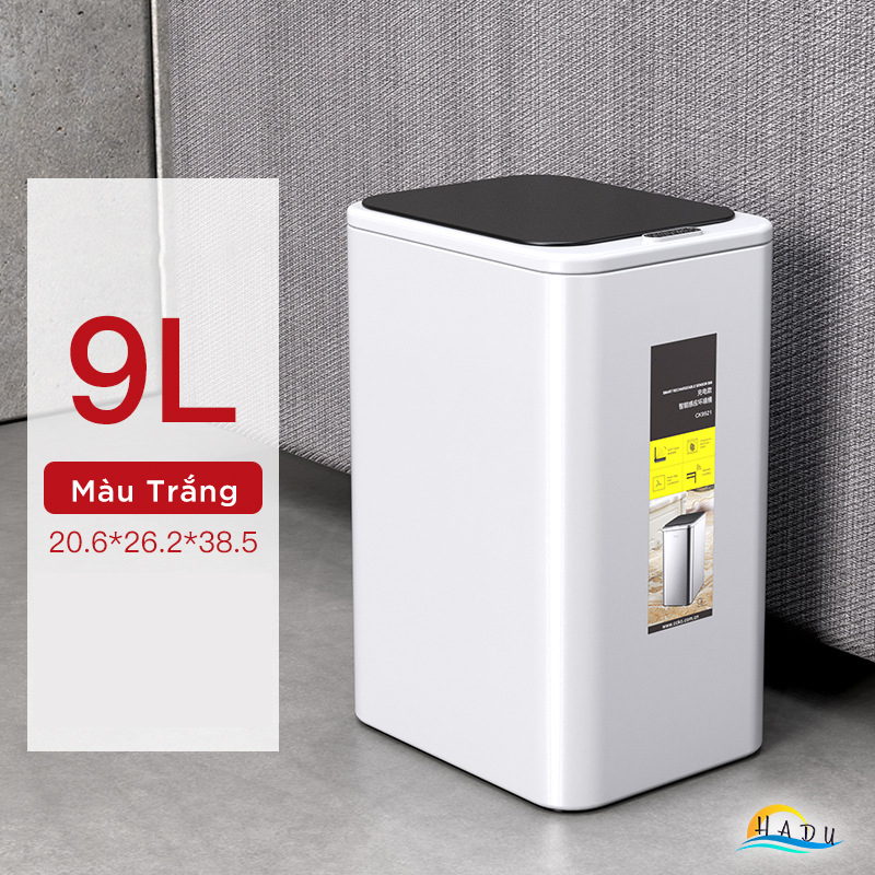 Thùng Rác Cảm Ứng Tự Động CCKO 9L, Thân Inox Chống Vân Tay, Cắm Điện, Nhiều Màu