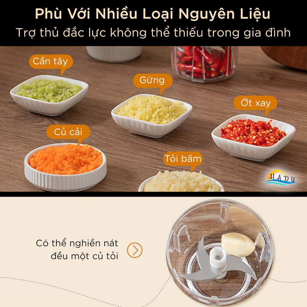 Máy Xay Tỏi Ớt Mini Cao Cấp – Tay Quay Cơ, Bánh Răng Vi Sai, Lưỡi Dao Sắc Bén 420, Đạt Tiêu Chuẩn LFGB Đức SSGP