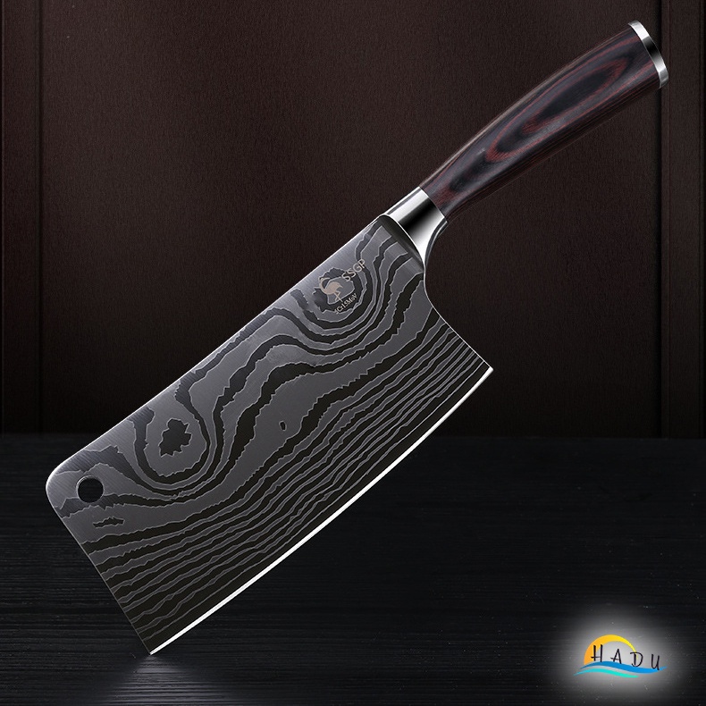 Bộ Dao Nhà Bếp Cao Cấp Inox Nhập Khẩu Đức – Độ Cứng 56HRC, Sắc Bén, Tay Cầm Gỗ Sang Trọng SSGP