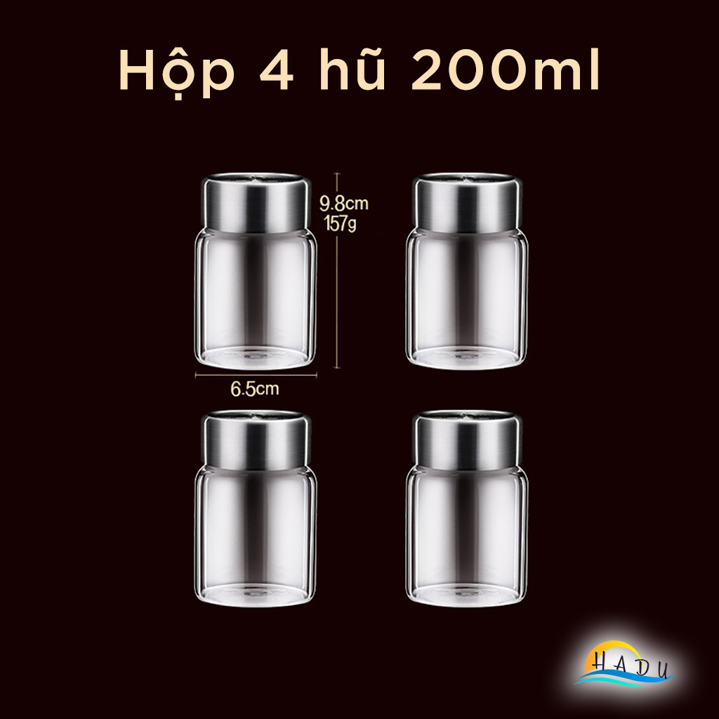 Hũ Chưng Yến Thủy Tinh Borosilicate SSGP, Nắp Inox 304 Kín Hơi, Chịu Nhiệt 300°C, Đạt Chất Lượng LFGB Đức