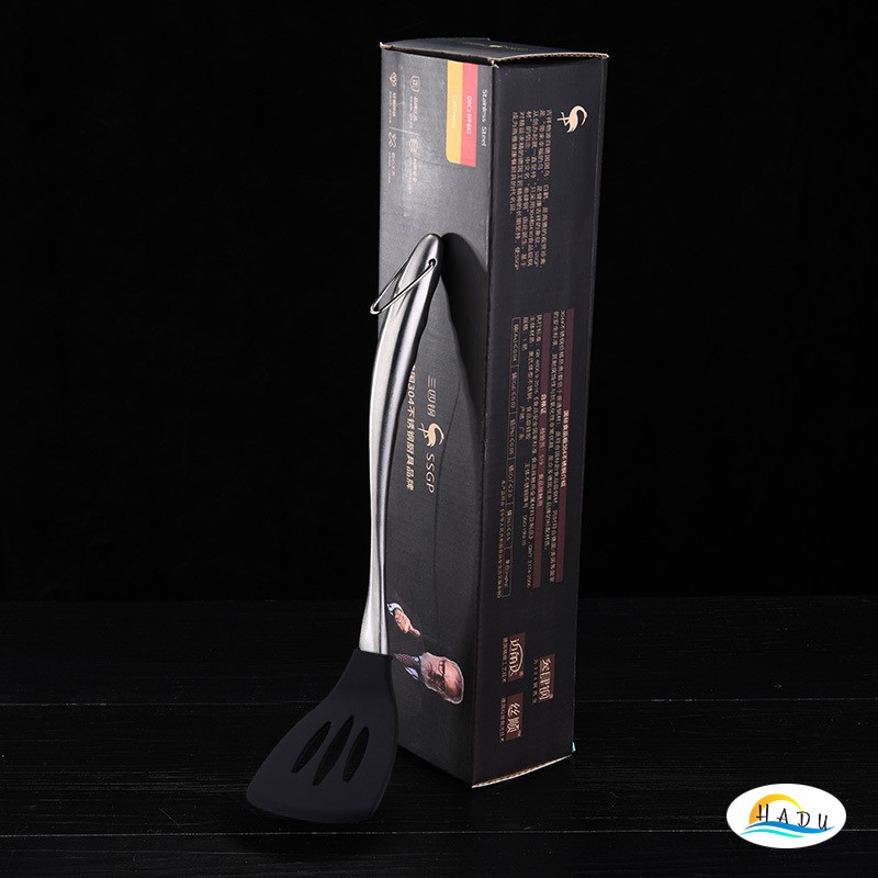Dụng Cụ Nấu Ăn SSGP, Đầu Silicone, Cán Inox 304, An Toàn Cho Chảo Chống Dính, Đạt Chất Lượng LFGB Đức