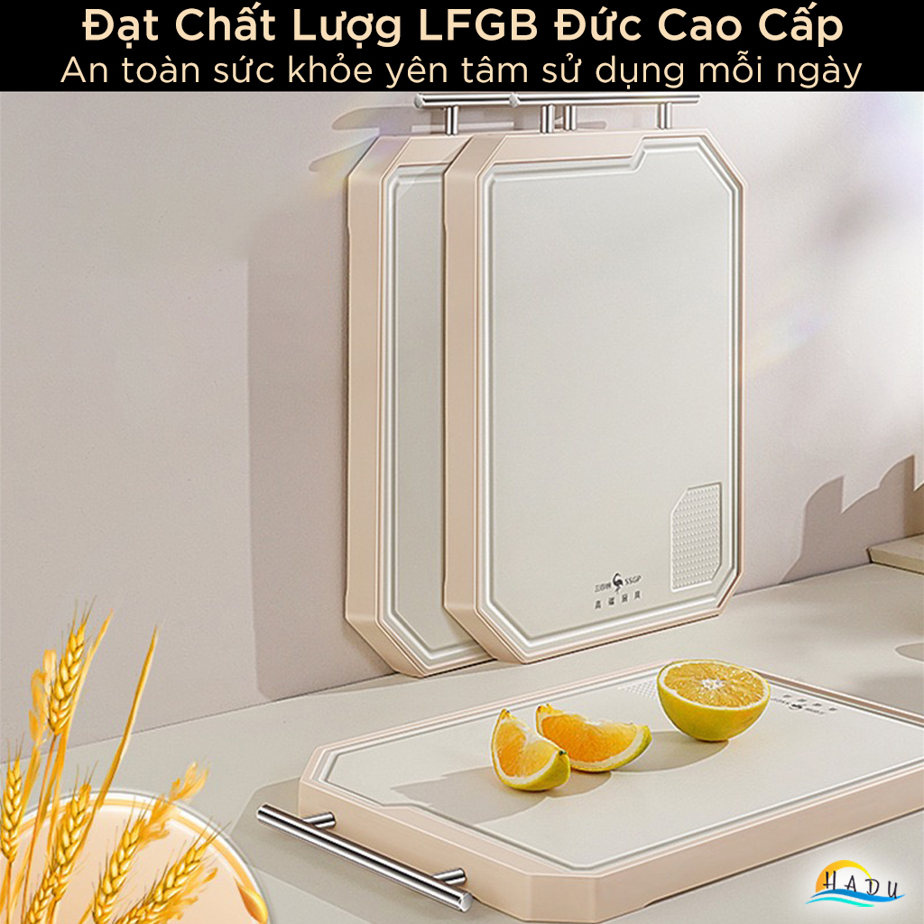 Thớt Kháng Khuẩn 2 Mặt Lúa Mạch Dày Cao Cấp Đạt Chất Lượng LFGB Đức SSGP