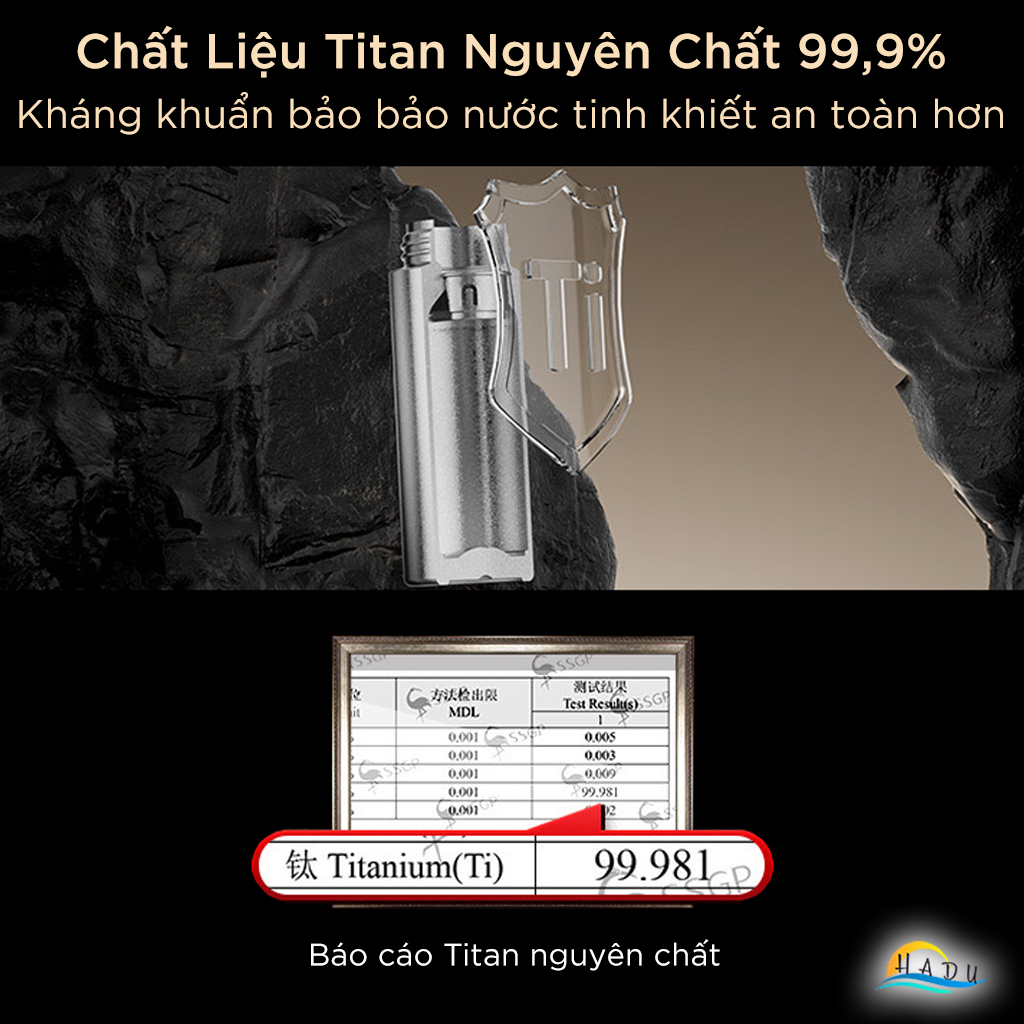 Bình Giữ Nhiệt Mini 200ml Titan Nguyên Chất – Nhỏ Gọn, Giữ Nhiệt Tốt, Kháng Khuẩn Tự Nhiên, Siêu Bền SSGP