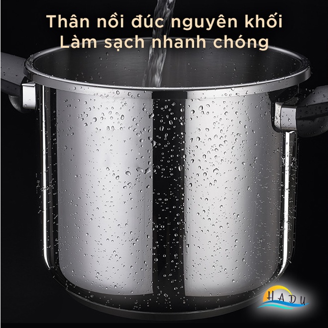 Nồi Áp Suất Bếp Từ Inox 304 SSGP 7L, Đáy 3 Lớp, Hầm Nhanh, An Toàn, Đạt Chất Lượng LFGB Đức