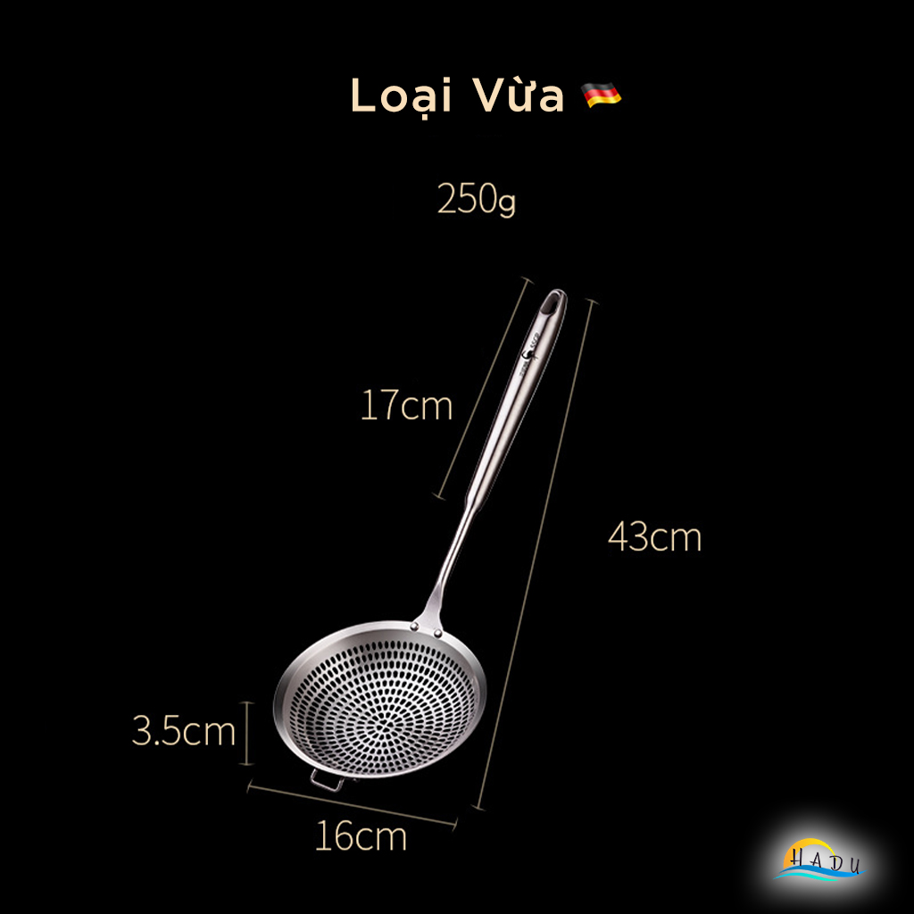 Muôi Thủng Inox 304 To Ăn Lẩu Cao Cấp Đạt Chất Lượng Đức SSGP