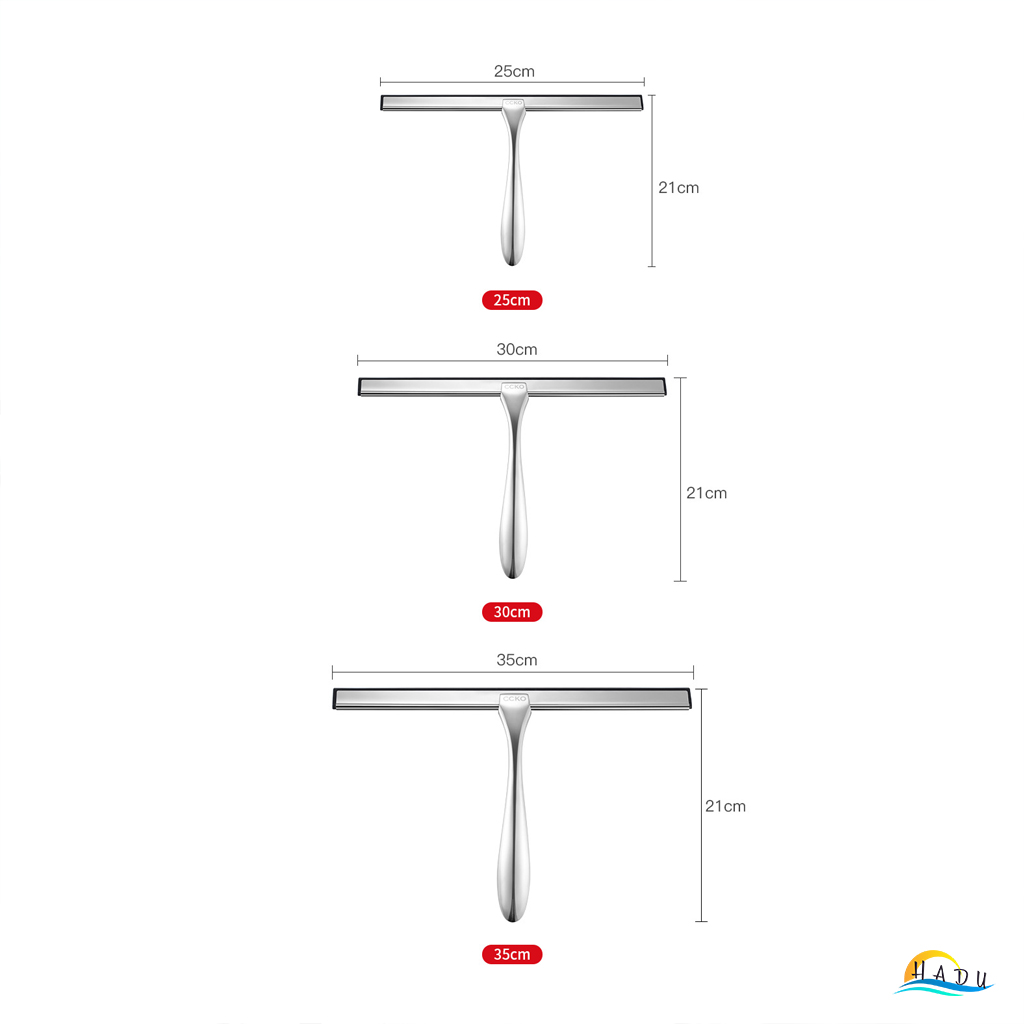 Cây Gạt Kính Cầm Tay CCKO, Thân Inox, Lưỡi Cao Su Mềm, Gạt Nước Sạch Không Vệt