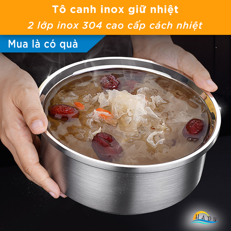 Tô Inox Cách Nhiệt 304 2 Lớp Kiểu Hàn Quốc Đạt Chất Lượng Đức SSGP