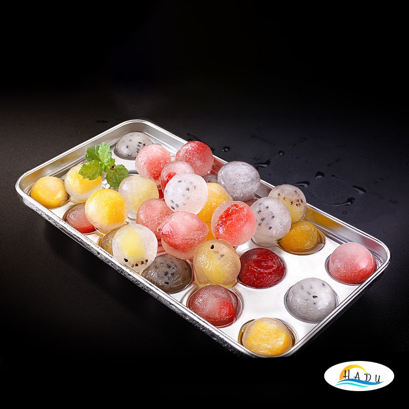 Khay Làm Đá Tròn Nhỏ 18 Viên Có Nắp Đậy Cao Cấp Inox 304 Đạt Chất Lượng Đức SSGP