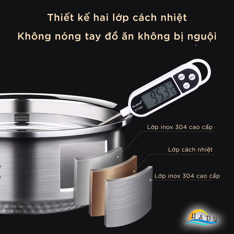 Tô Inox Cách Nhiệt 304 2 Lớp Kiểu Hàn Quốc Đạt Chất Lượng Đức SSGP