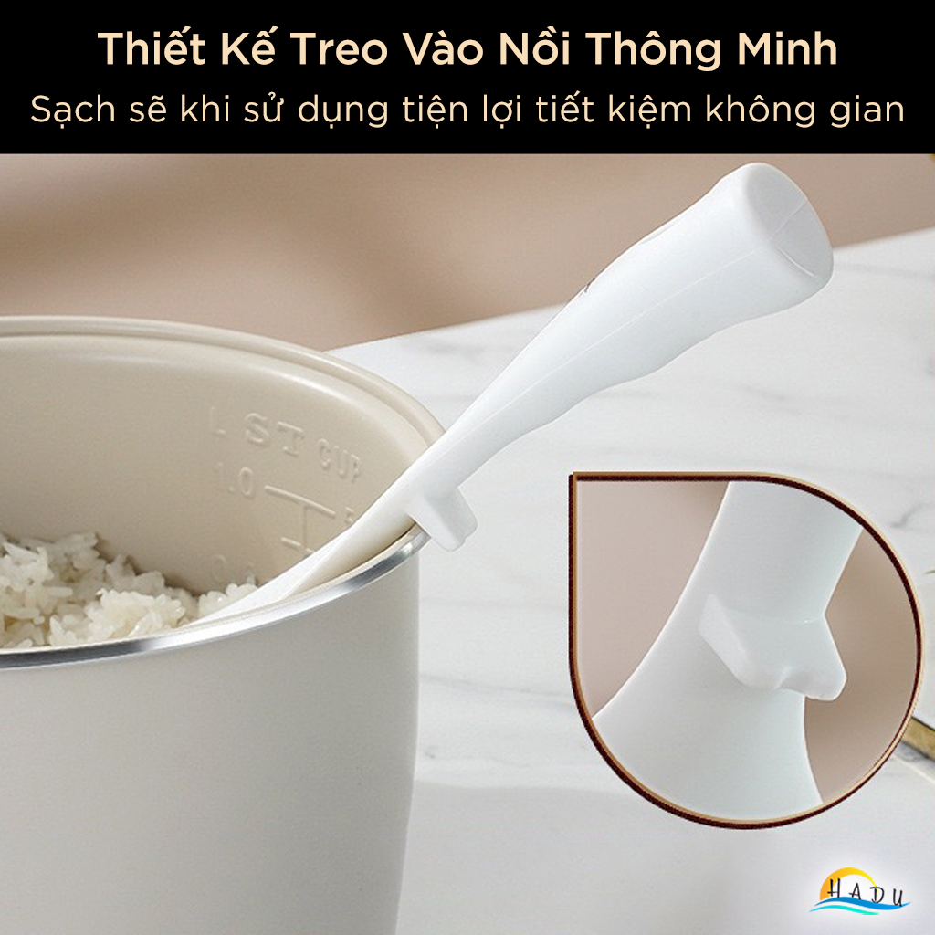 Muôi Múc Cơm Silicon Chịu Nhiệt Cao Cấp SSGP, Muôi Xới Cơm Chống Dính Đạt Chất Lượng LFGB Đức