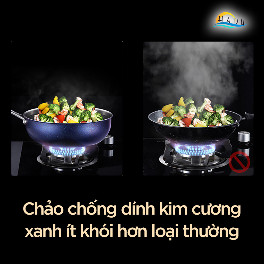 Chảo Chống Dính Lòng Sâu Bếp Từ SSGP 30cm, Thân Inox 304, Phủ Teflon An Toàn, Đạt Chất Lượng LFGB Đức