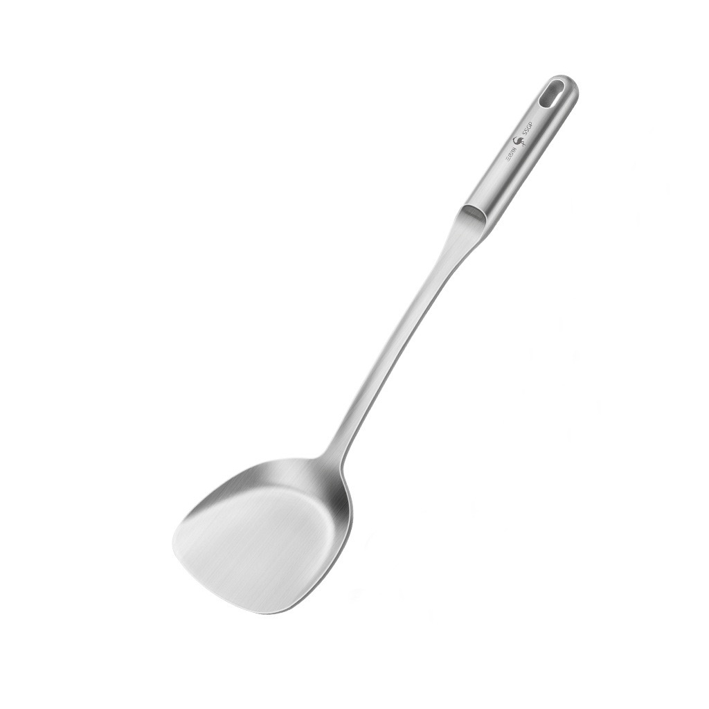 Xẻng Nấu Ăn Inox 316L Đúc Nguyên Khối SSGP, Sạn Xào Cán Rỗng Cách Nhiệt Chống Nóng, Đạt Chất Lượng LFGB Đức