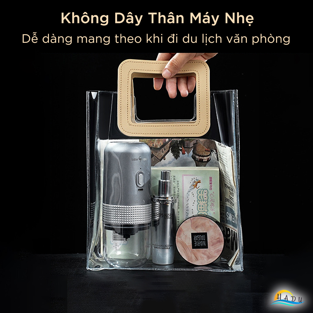 Máy Xay Cà Phê Hạt Cầm Tay Mini Tự Động Cao Cấp Đạt Chất Lượng LFGB Đức SSGP