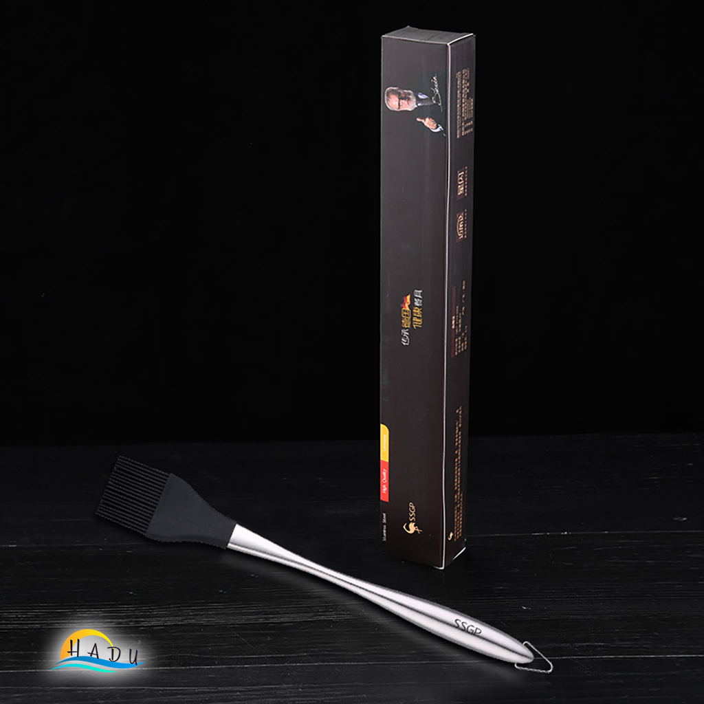 Chổi Quét Dầu Ăn Inox 304 Cao Cấp – Đầu Silicon Chịu Nhiệt, An Toàn Sức Khỏe, Dễ Vệ Sinh SSGP