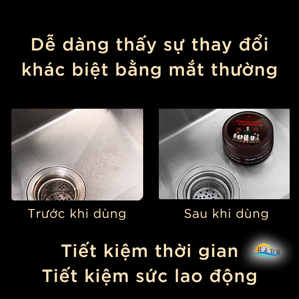 Kem Tẩy Rửa Đa Năng SSGP 200g, Chuyên Tẩy Vết Cháy Xoong Nồi, Đánh Bóng Inox, Đạt Chất Lượng LFGB Đức