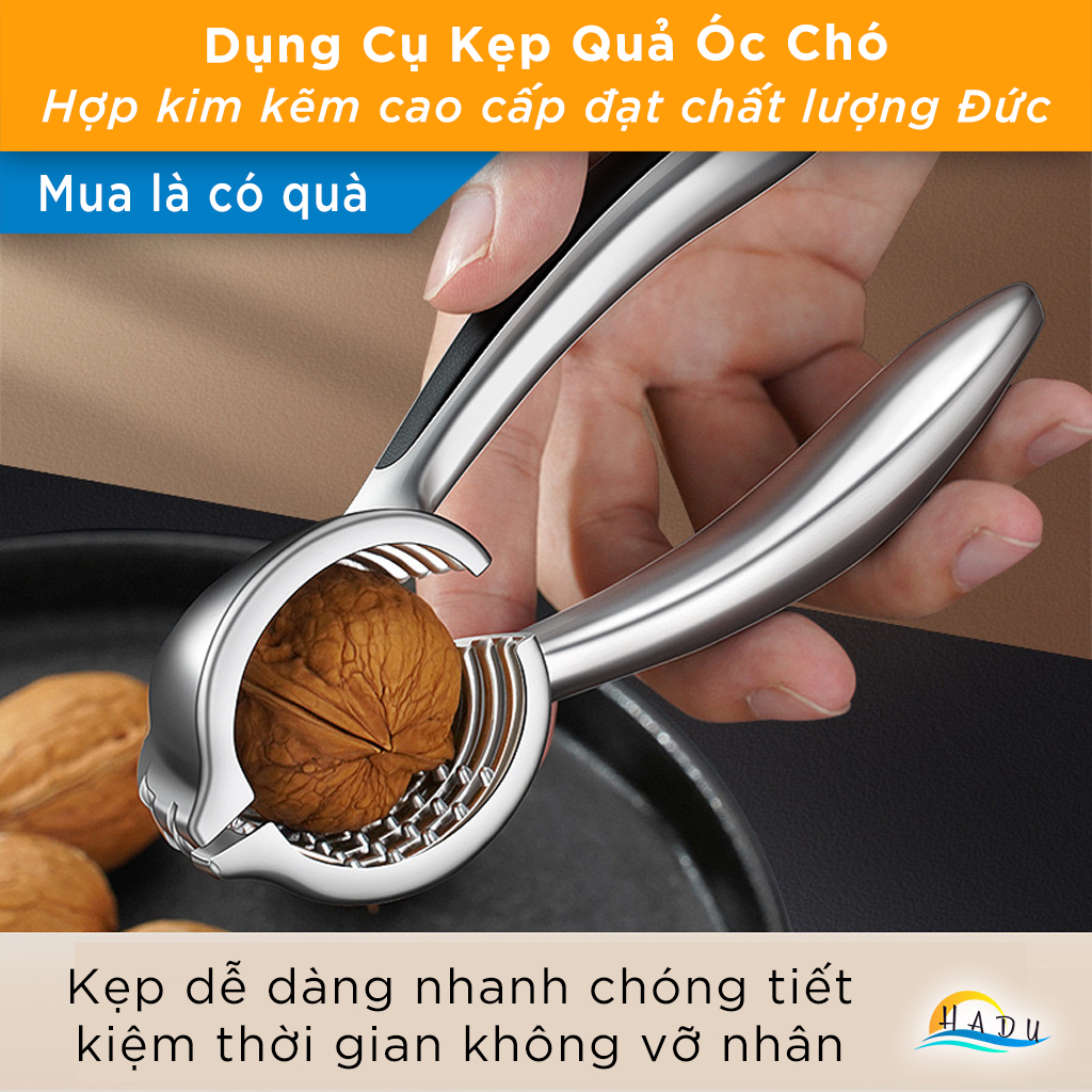 Kẹp Tách Vỏ Hạt Óc Chó SSGP, Hợp Kim Kẽm, Đa Năng, Tay Cầm Trợ Lực, Đạt Chất Lượng LFGB Đức