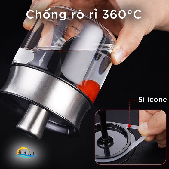 Hũ Đựng Gia Vị Thủy Tinh Borosilicate SSGP, Nắp Inox 304, Kèm Thìa, Đạt Chất Lượng LFGB Đức