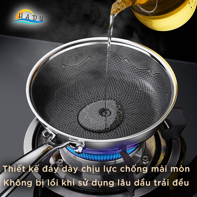 Chảo Chống Dính Bếp Từ Sâu Lòng Mini Inox 304 Cao Cấp 18cm 5 Lớp Đạt Chất Lượng Đức SSGP