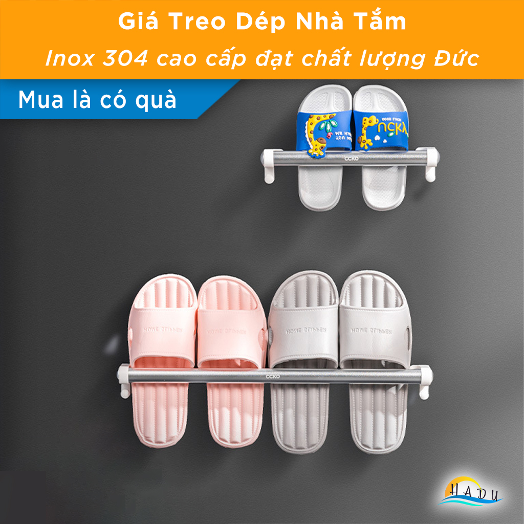 Giá Để Dép Dán Tường Hợp Kim Nhôm Cao Cấp, Tiết Kiệm Không Gian, Đa Năng, Thanh Lịch – Phù Hợp Nhà Tắm, Nhà Bếp CCKO