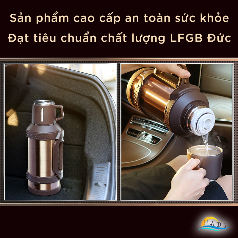 Phích Giữ Nhiệt 3 Lít Inox 316 Cao Cấp Đạt Chất Lượng LFGB Đức Bảo Quản Tới 60 Giờ SSGP