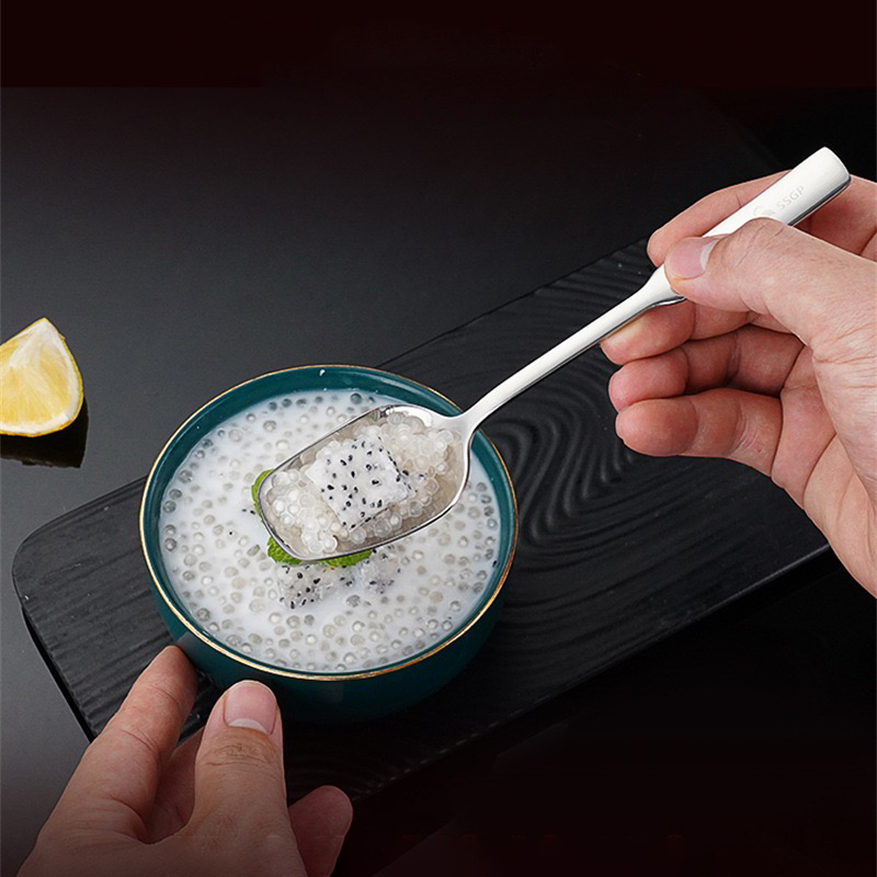 Thìa Ăn Cơm SSGP Inox 316 Kháng Khuẩn, Size Nhỏ 15cm, Đạt Chất Lượng LFGB Đức