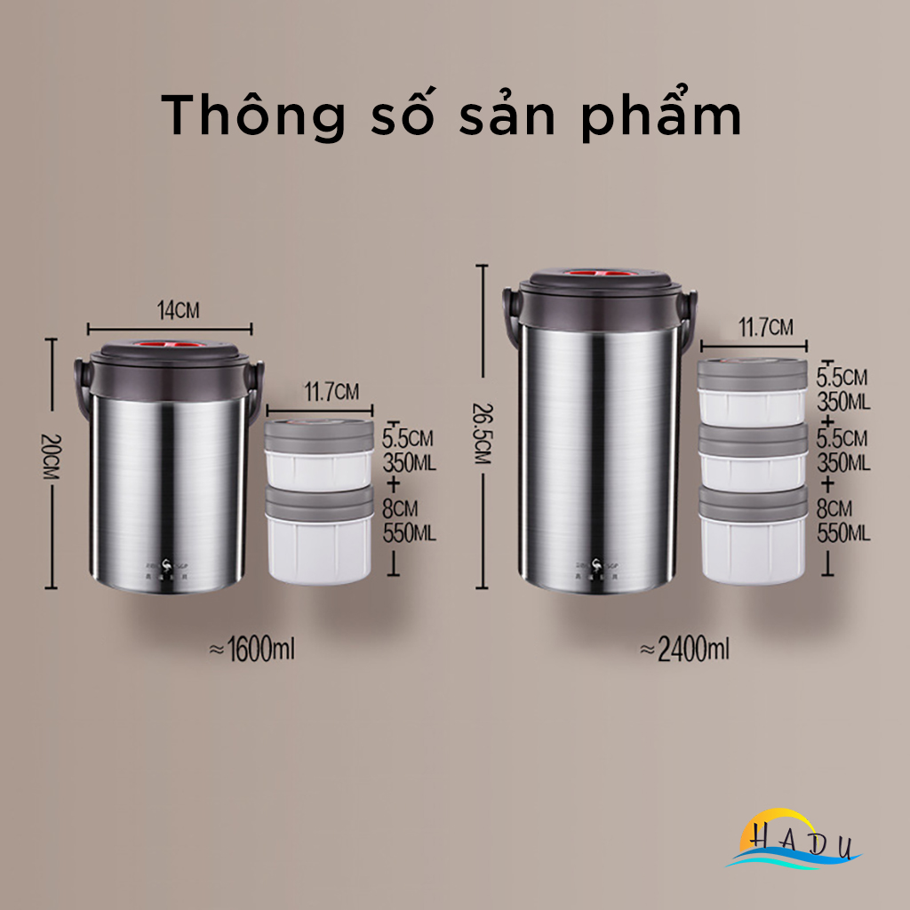 Hộp Cơm Giữ Nhiệt 10 Lớp SSGP, Lõi Inox 316L, Giữ Nóng 6 Giờ, Đạt Chất Lượng LFGB Đức